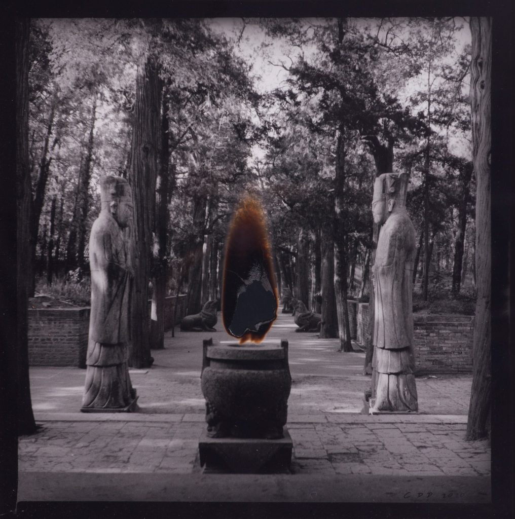 Cai Dongdong, Catching on Fire, 2021, silver gelatin print, 37 x 36 cm, © Cai Dongdong. Courtesy of the artist
