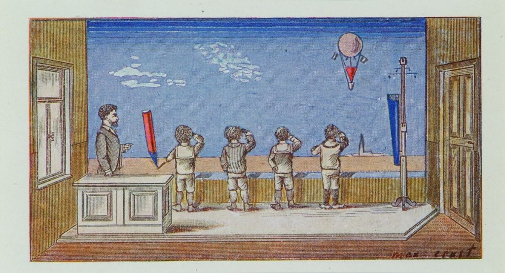 Max Ernst: Frontispiz, aus: Paul Éluard: Répétitions, 1921. Druck nach Collage, 5,5 x 10,3 cm. Sammlung Würth © VG Bild-Kunst, Bonn 2024